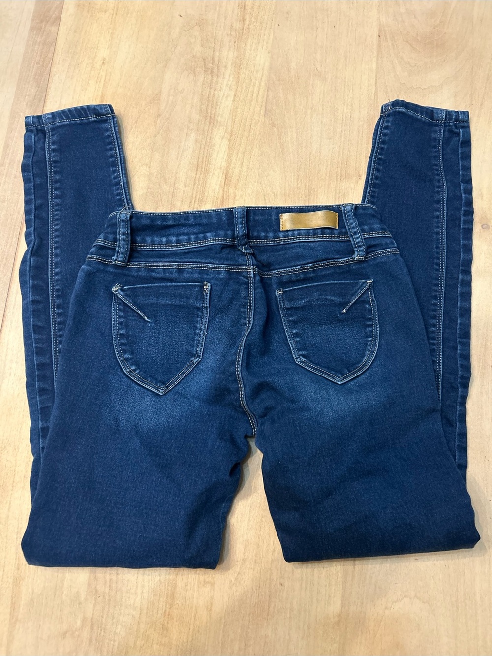 Women’s Dark Blue Stretch Denim Skinny Jeans